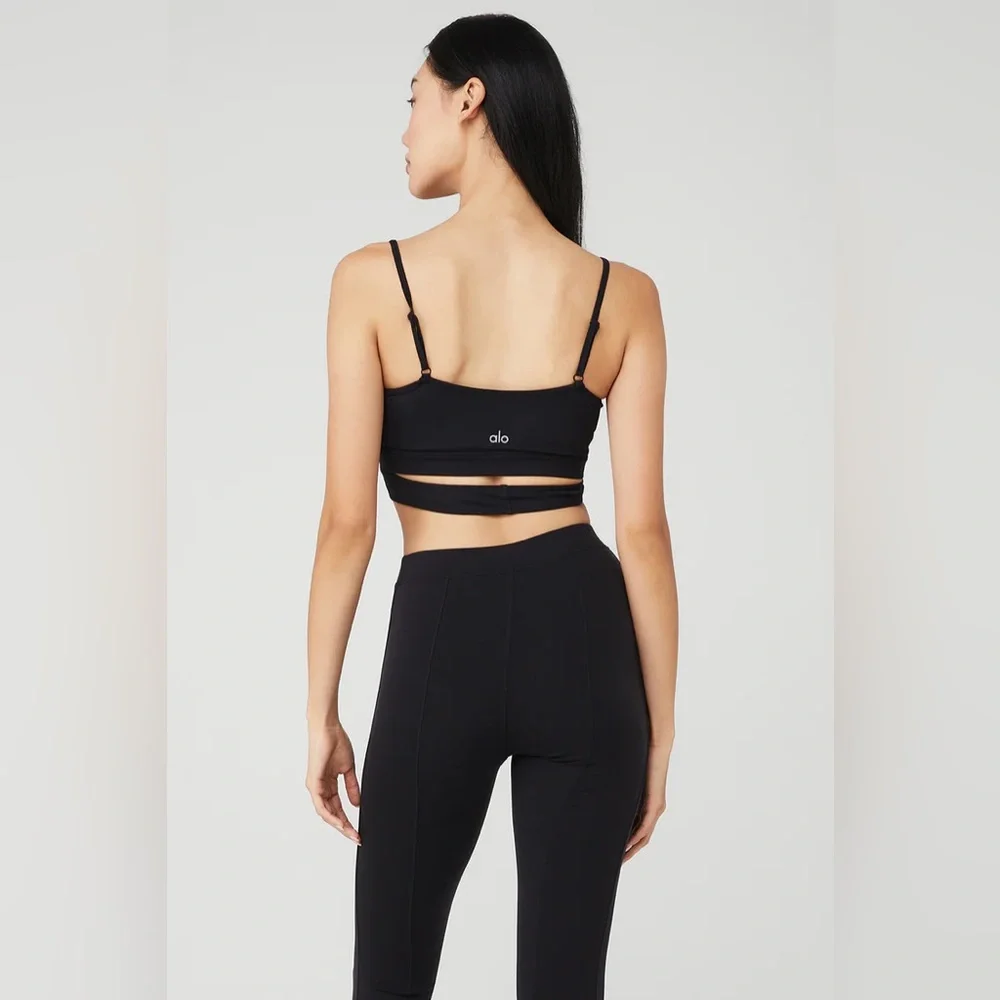 ALO Women's Black Wrap Bralette